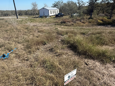 Rural residential property with planned water well location in Gonzales County, Texas
