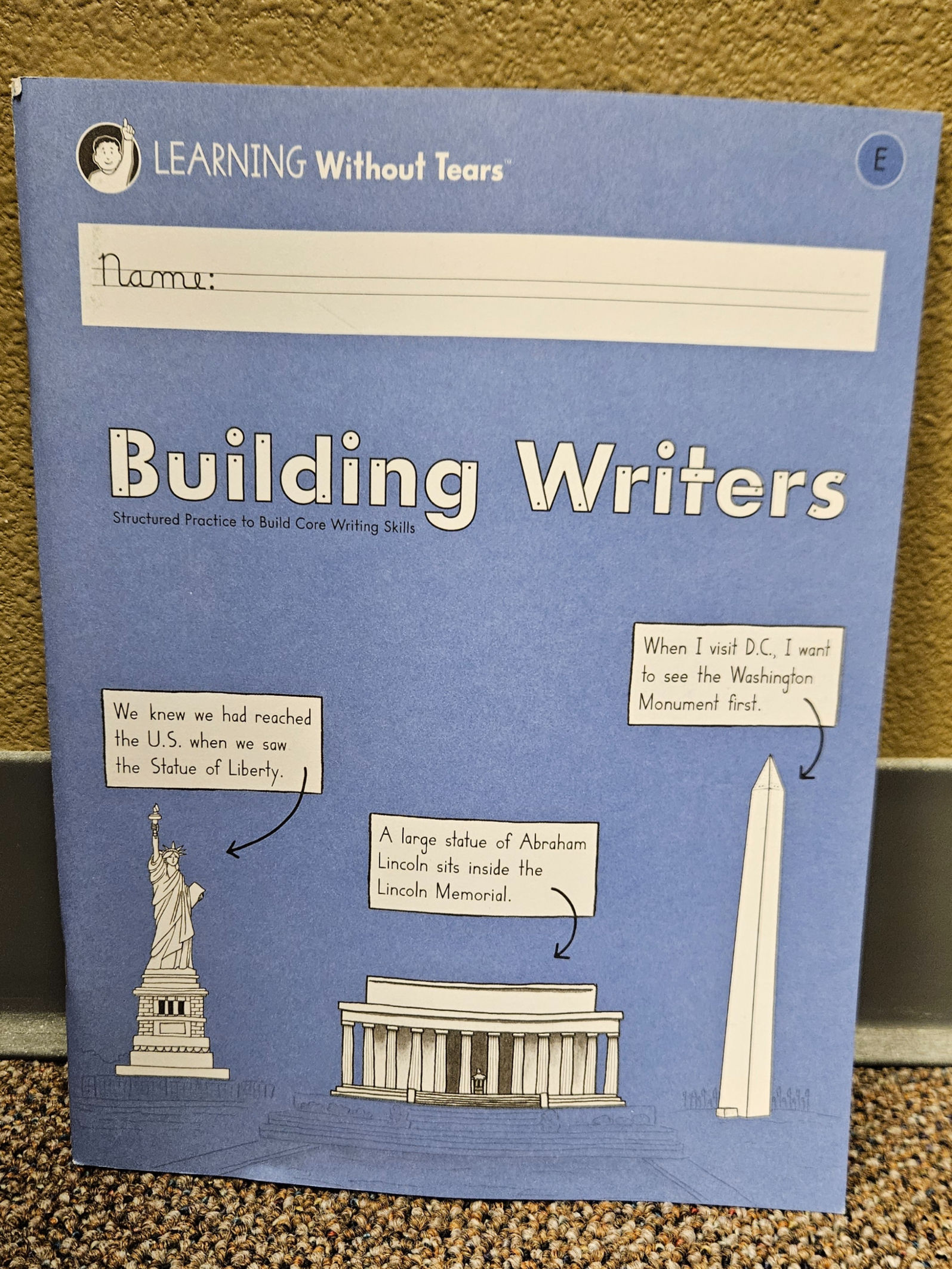 Handwriting Without Tears Building Writers Book E
