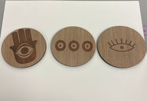 Exploring Digital Fabrication: Creating Wooden Coasters and Stickers
