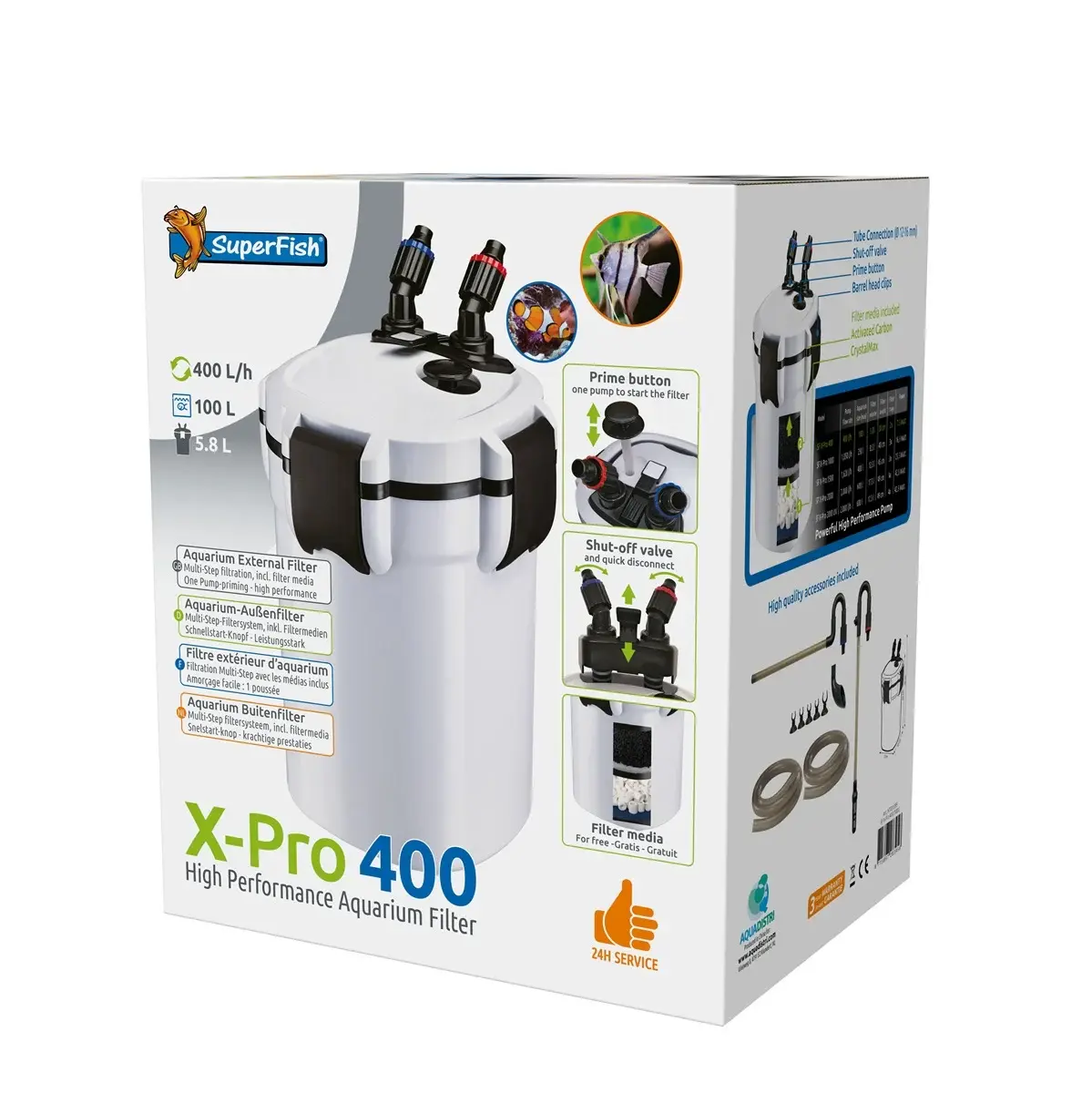 SF X PRO 400 voor Aquarien tot 100L