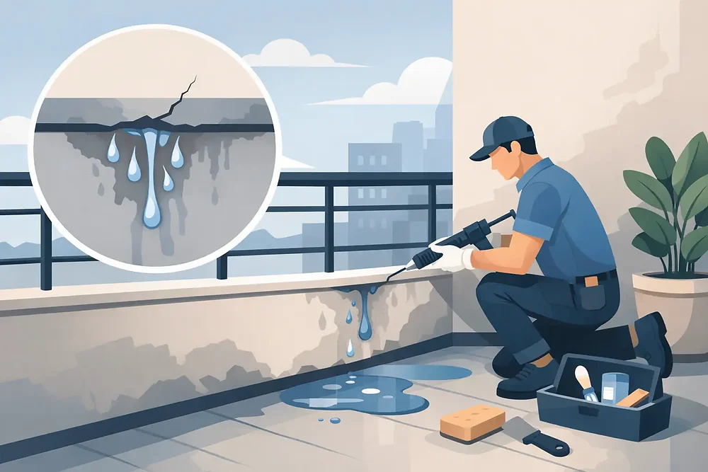 How to Repair Balcony Water Ingress