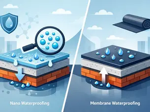 Nano Waterproofing vs Membrane Waterproofing