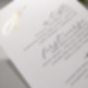 Gold Foiled Menu