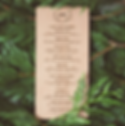Mahogany Wood Laser Cut Menu