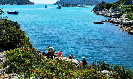 Hiking the Lycian Way - The bay of Kapakli near Kekova