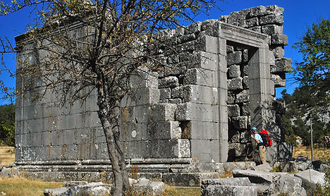 St. Pauls trail - The Pisidian ancient city Adada with numerous Temples from the Roman time period