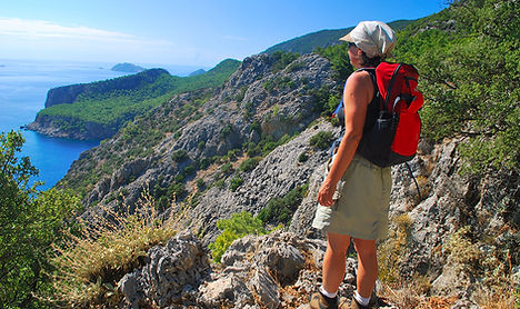 Langstreckenwanderung Lykischer Weg - Wanderer in der Gegend von Antalya