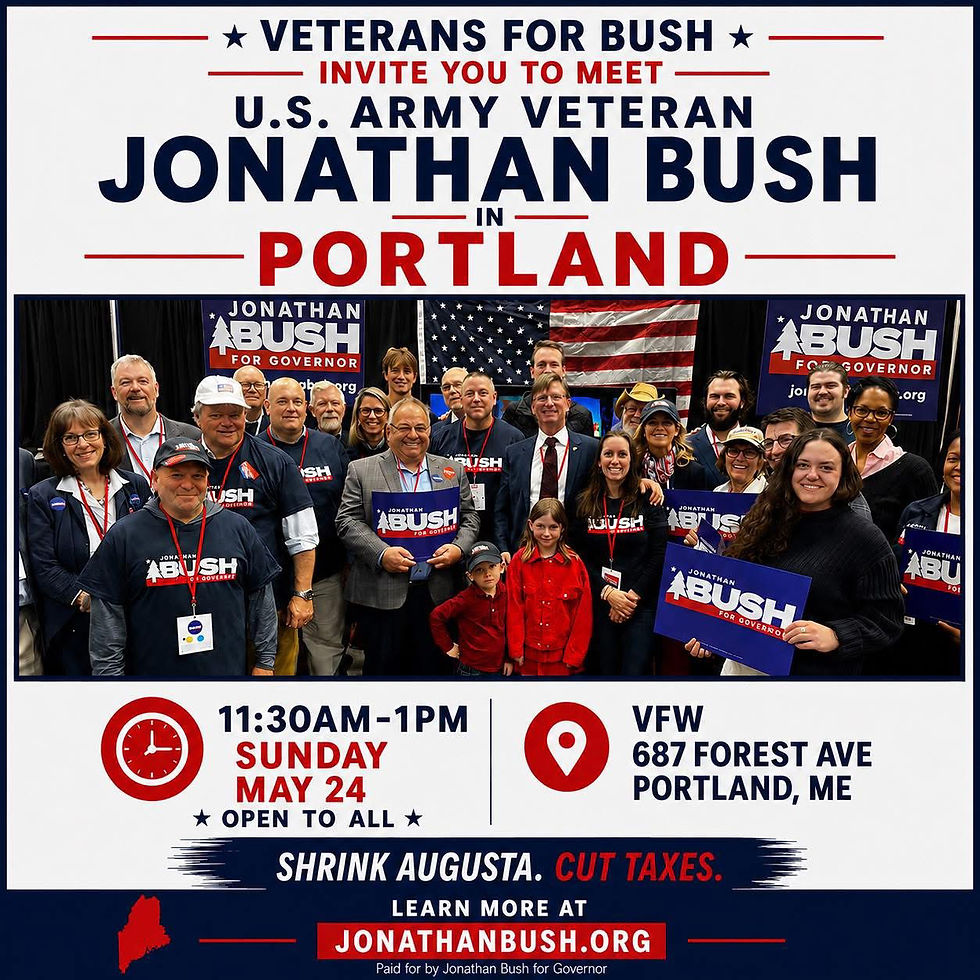 Veterans for Bush: Meet Jonathan Bush in Portland