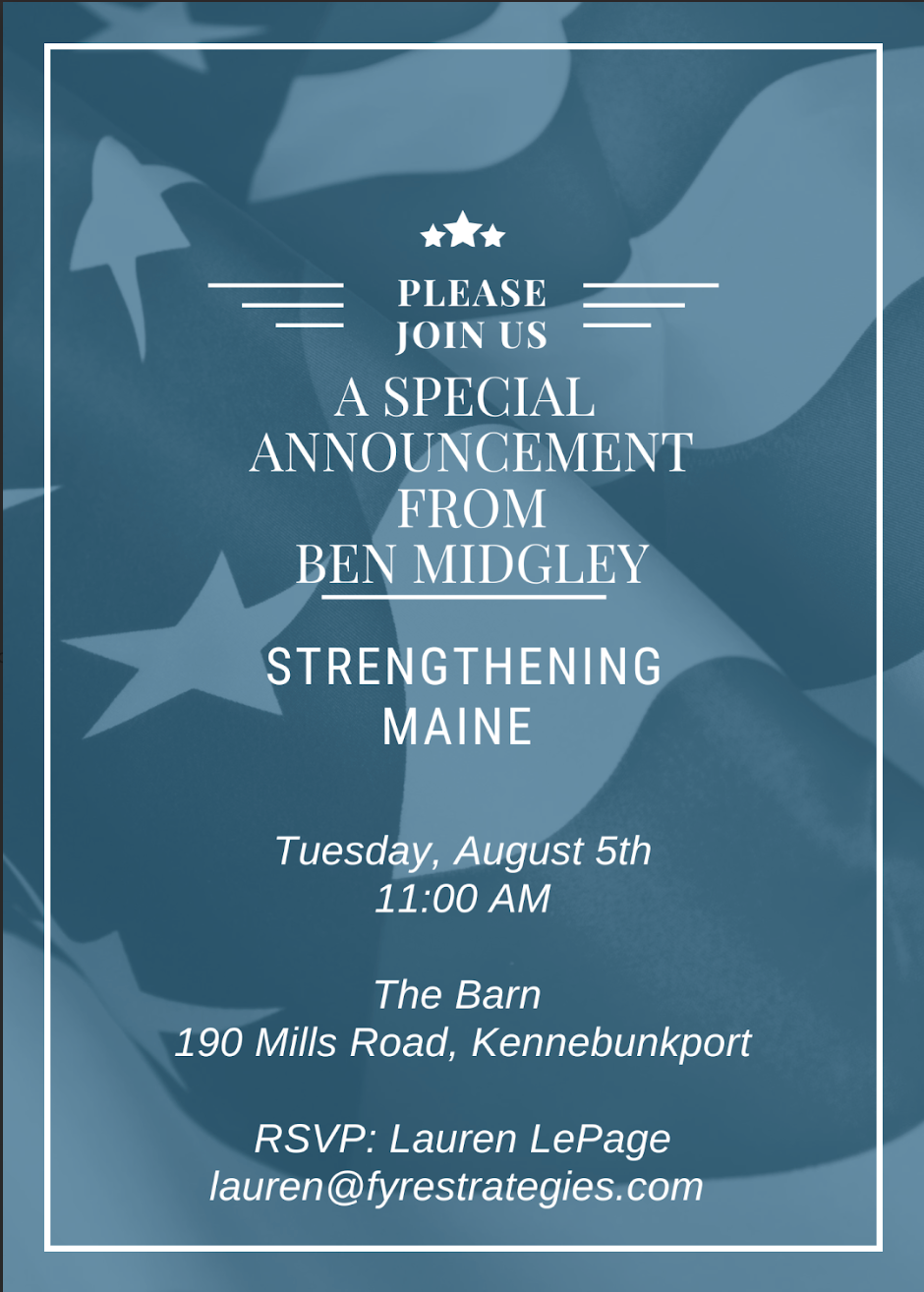 Ben Midgley Campaign Launch Event