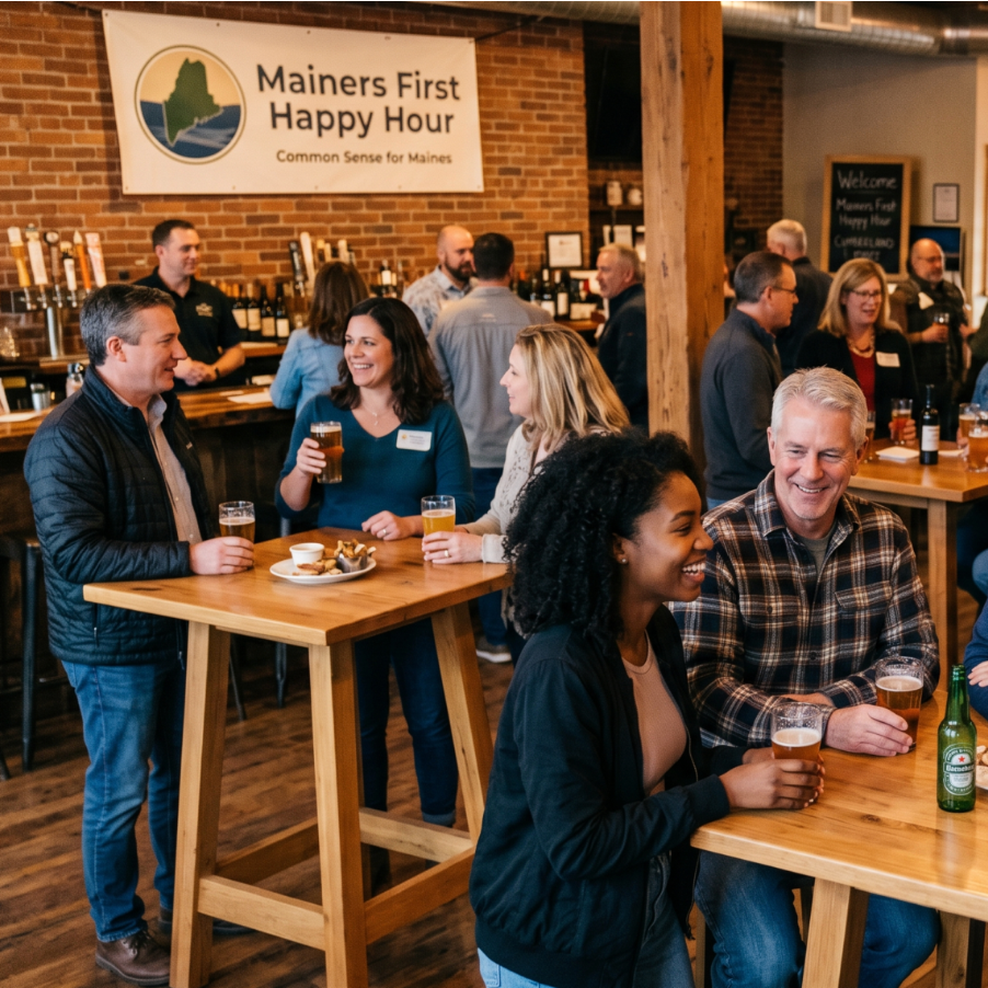 Common Sense for Maine Presents Mainers First Happy Hour - Cumberland County