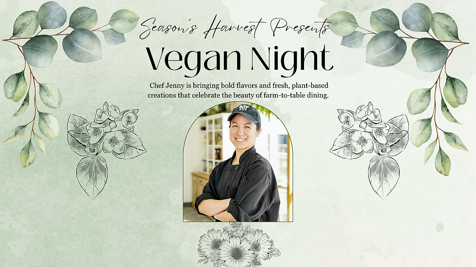 Vegan Night with Chef Jenny