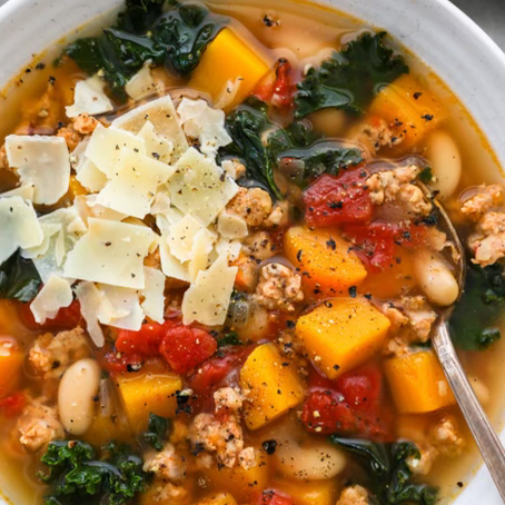 Italian Sausage Butternut Squash Soup 