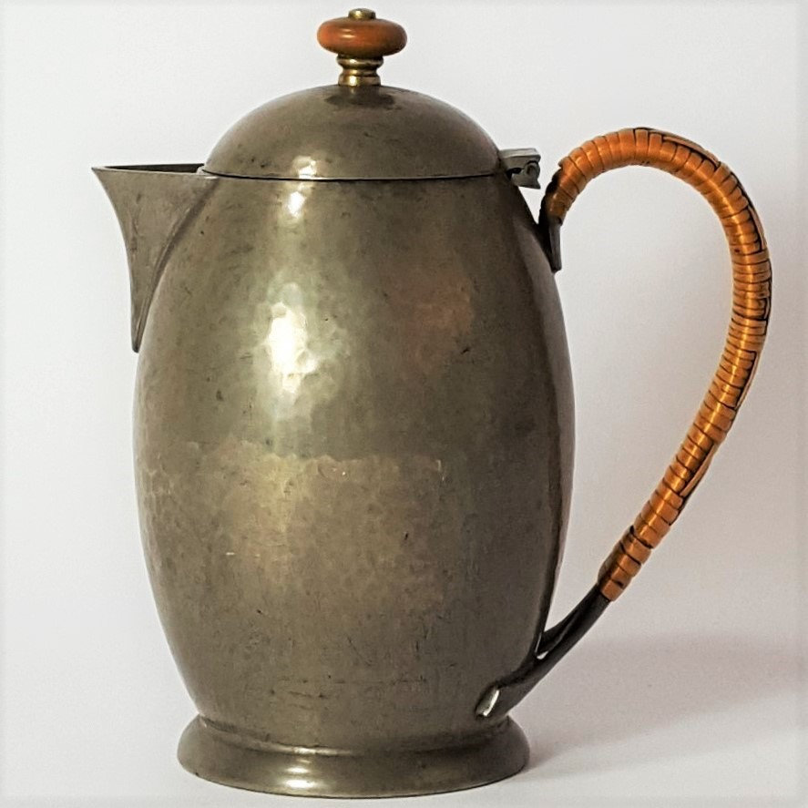 Antique Liberty & Co Pewter Coffee Pot c1910
