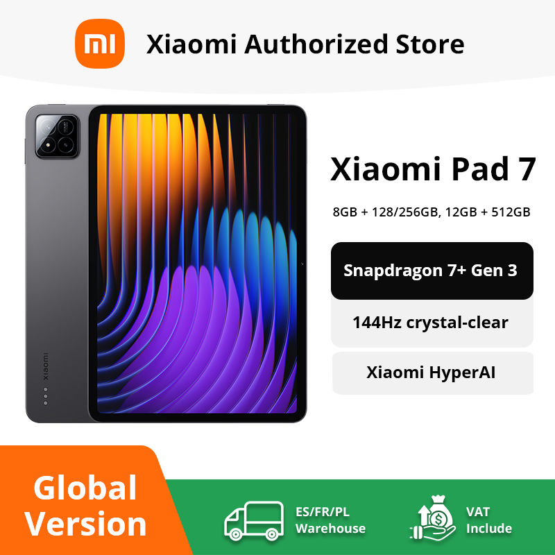 Global Version Xiaomi Pad 7 Snapdragon 7+ Gen 3 Octa-core CPU Tablet 8850mAh 13M