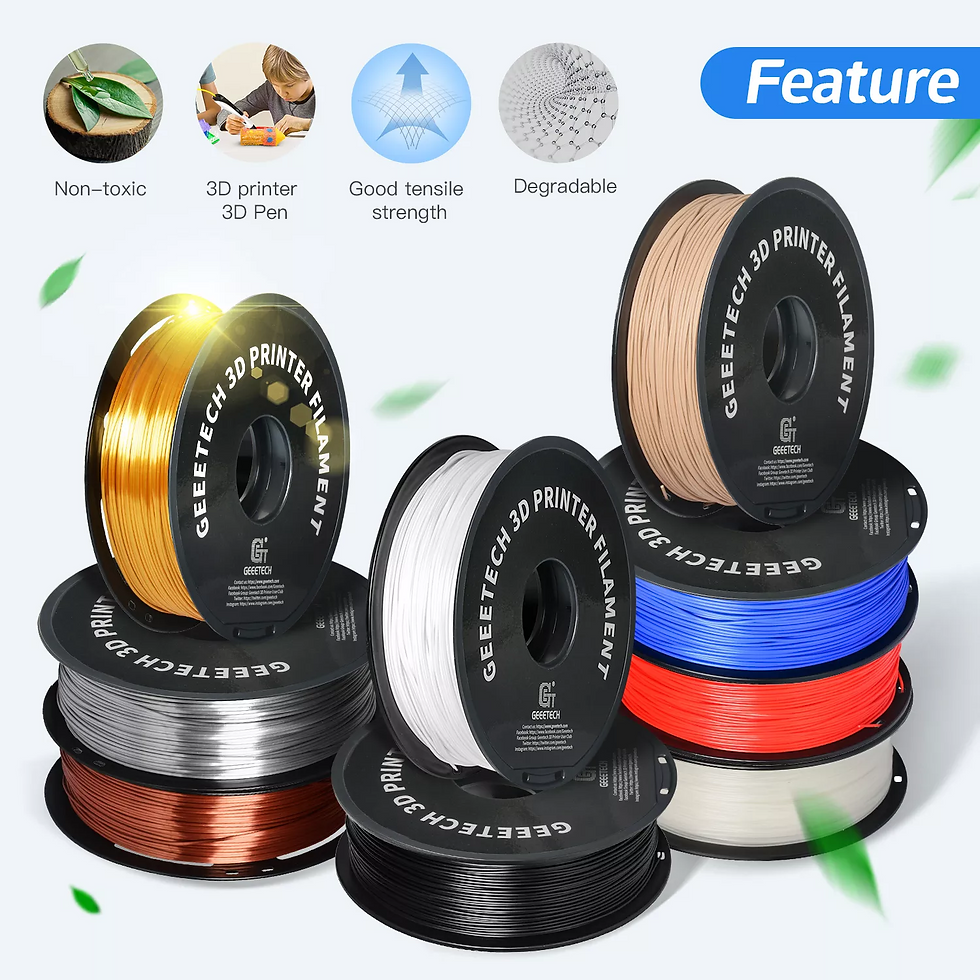 Thumbnail: GEEETECH 10Kg In One Box Matte/PETG/Silk PLA/TPU/ABS 3D PLA Filament 1.75mm Spoo