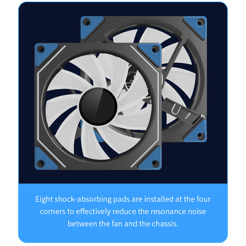 Thumbnail: Teucer Infinite Mirror 120mm 5V 3Pin ARGB PC Case FAN 12V 4Pin PWM 800-2000RPM 1