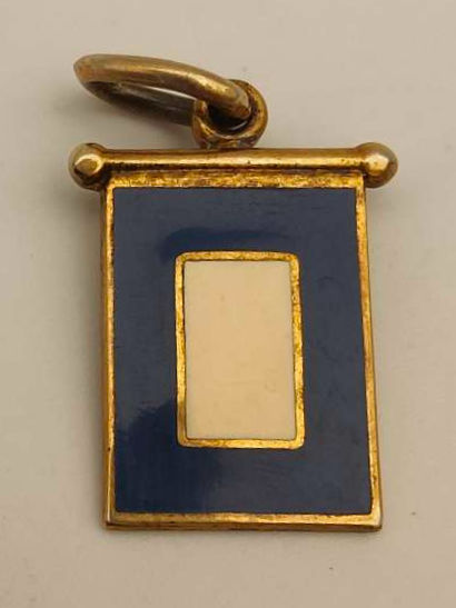Miniatura: Ciondolo bandiera nautica a smalto argento 925