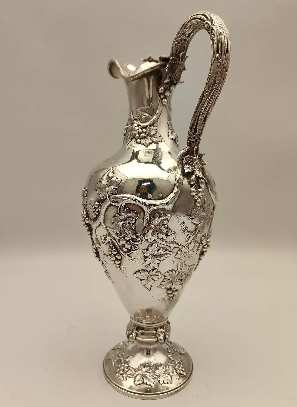 Thumbnail: Victorian Boer War Silver Wine Ewer Alexander Macrae Royal Army 101st. Fusiliers