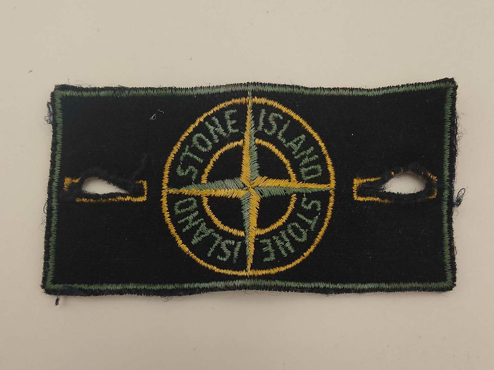 Vintage Stone Island patch logo from the 1980s, original design.
