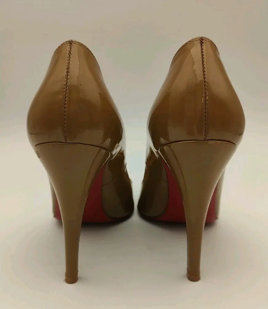 Thumbnail: Christian Louboutin So Kate 120mm EU 37 US 7 UK 4 Tan Patent High Heel Shoes