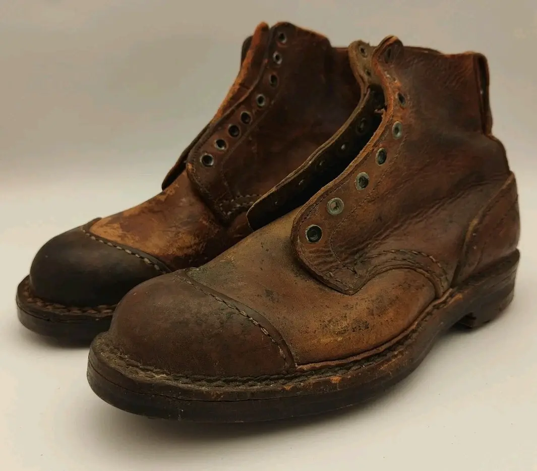 WW2 Rari Scarponi da Ufficiale M32 Regio Esercito Truppe Alpine 8 Occhielli