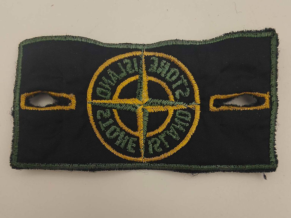 Vintage Stone Island patch logo from the 1980s, original design.