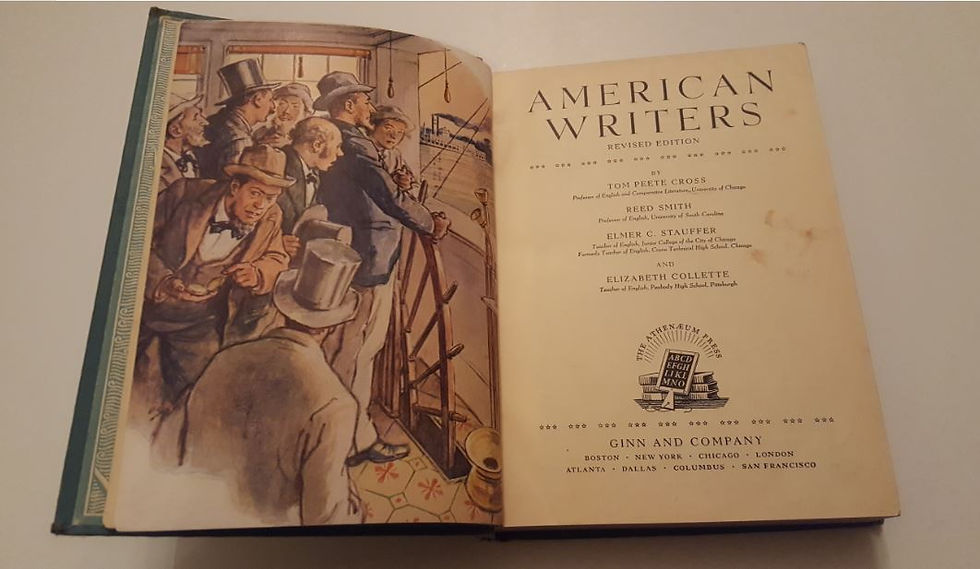 Thumbnail: AMERICAN WRITERS (1946) - T. P. Cross & R. Smith & E. C. Stauffer & E. Collette