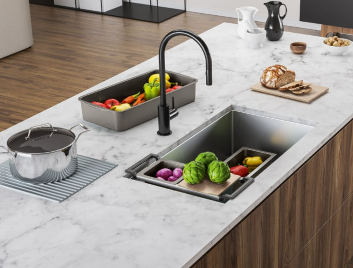 Thumbnail: Franke Cube 30" Workcenter Sink