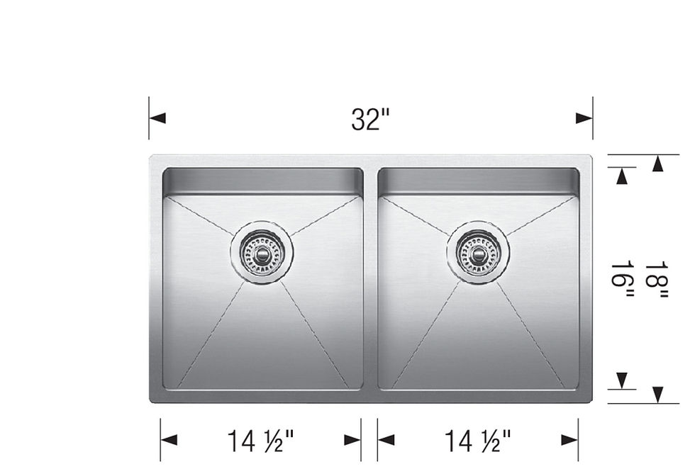 Thumbnail: Blanco Quatrus R15 U 2 Kitchen Sink