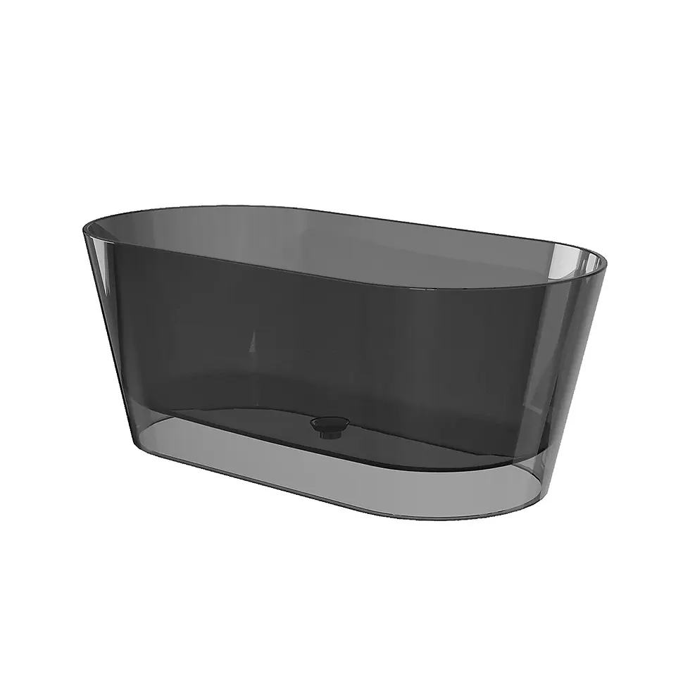 Thumbnail: Bain Signature Arielle 60" Transparent Black Freestanding Tub