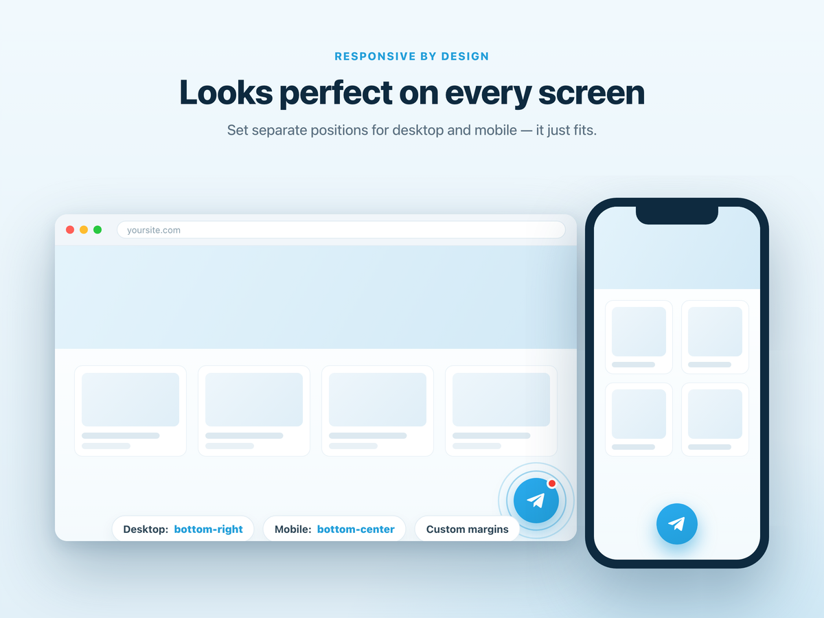 Telegram Button screenshot 4