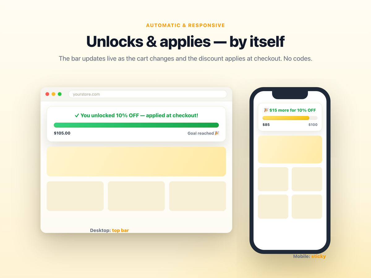 Cart Discount Progress Bar screenshot 4