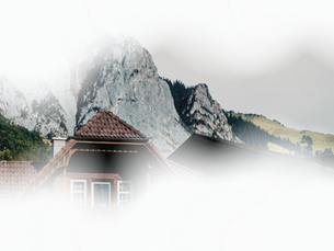 montagna e chalet di montagna