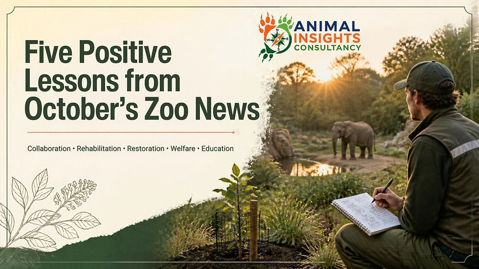 Positive Outcomes Shine in October's Zoo Initiatives: Highlighting Collaboration, Rehabilitation, and Education.