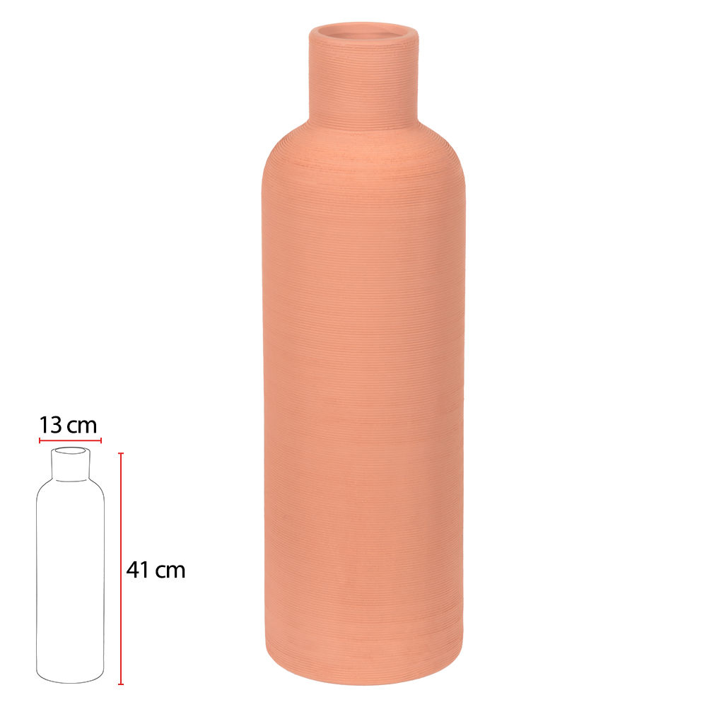 Vaso decorativo cerâmica Terracota 41cm