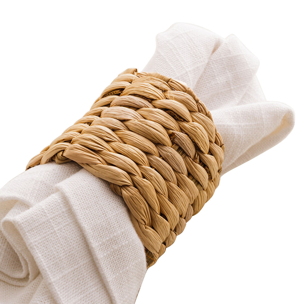Miniatura: Anel Para Guardanapo 5cm x 5cm x 5cm Fibra Natural - Wolff