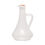 Miniatura: Garrafa Para Azeite De Vidro Pintado Branco Com Tampa De Cortiça 250ml - Wolff