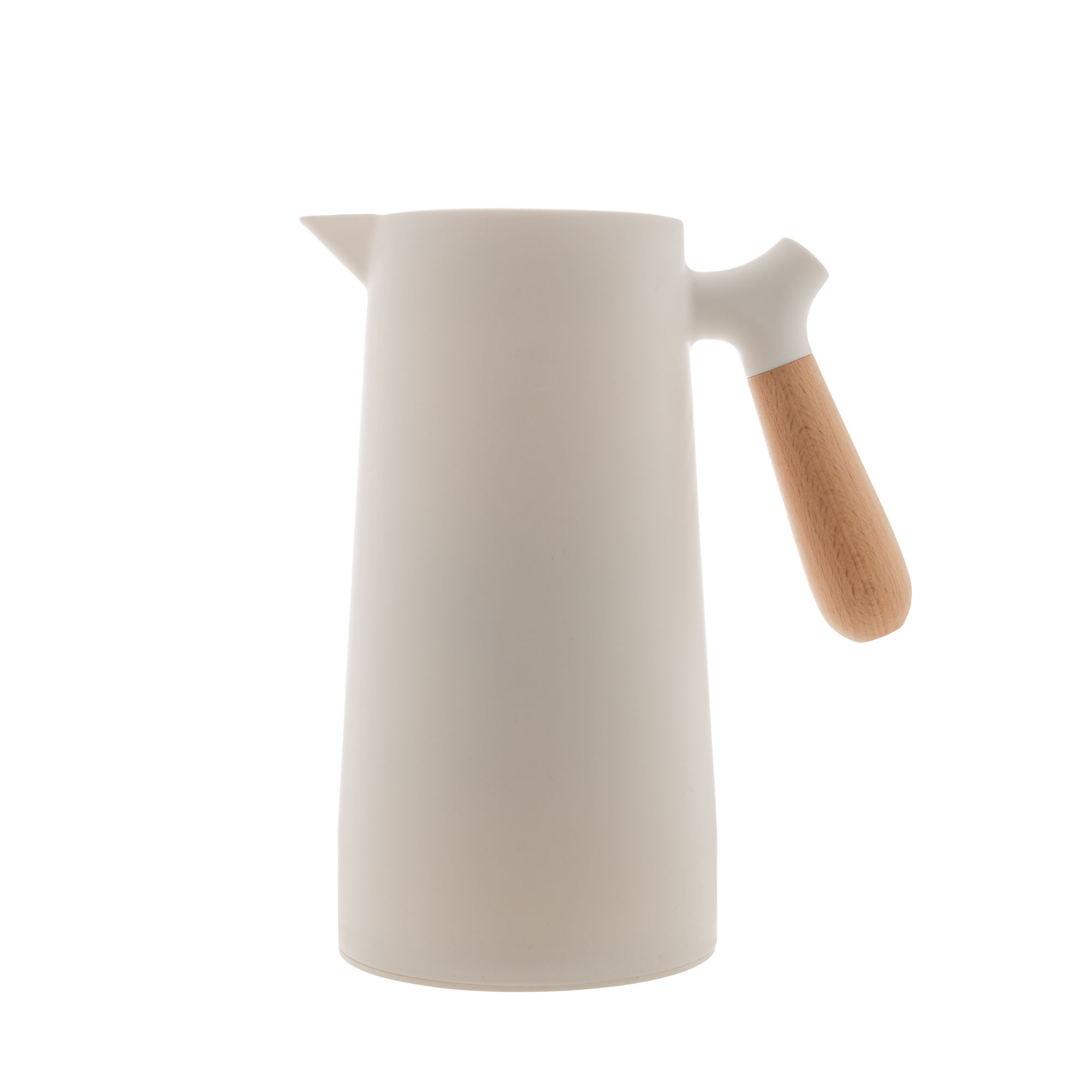 Garrafa térmica com cabo de madeira Nórdica branca 1L - Wolff