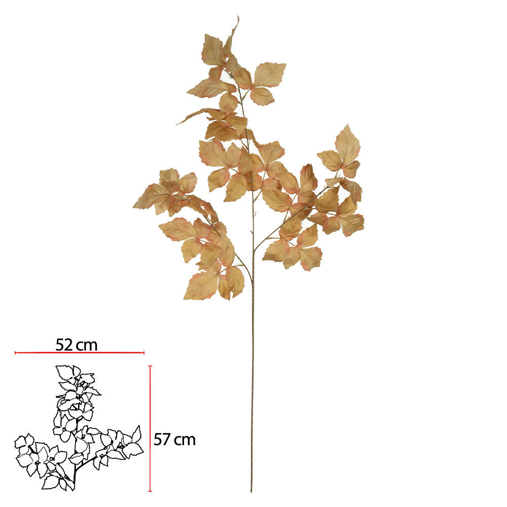 Galho Folha Caramelo 94cm