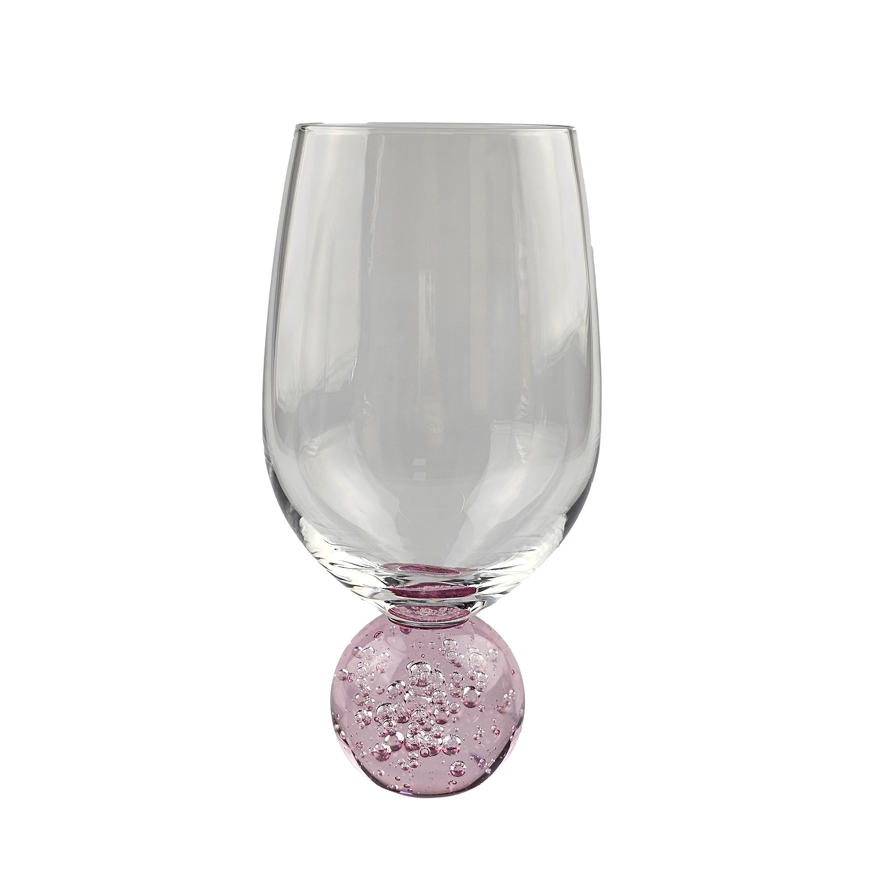 TAÇA VIDRO ORBE ROSE