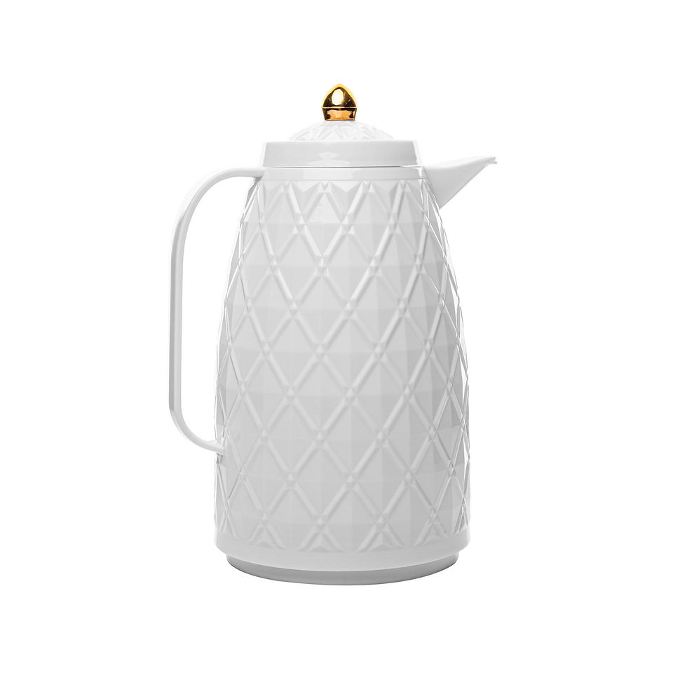 Miniatura: Garrafa Térmica Matelasse Branca 1L