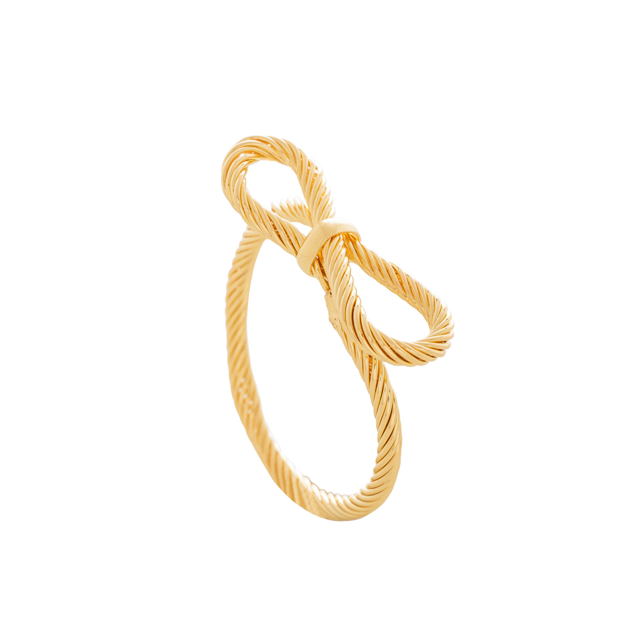 Anel Para Guardanapo Metálico Laço Dourado - Wolff