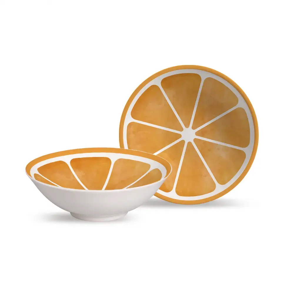 BOWL DECORADO LARANJA - ALLEANZA