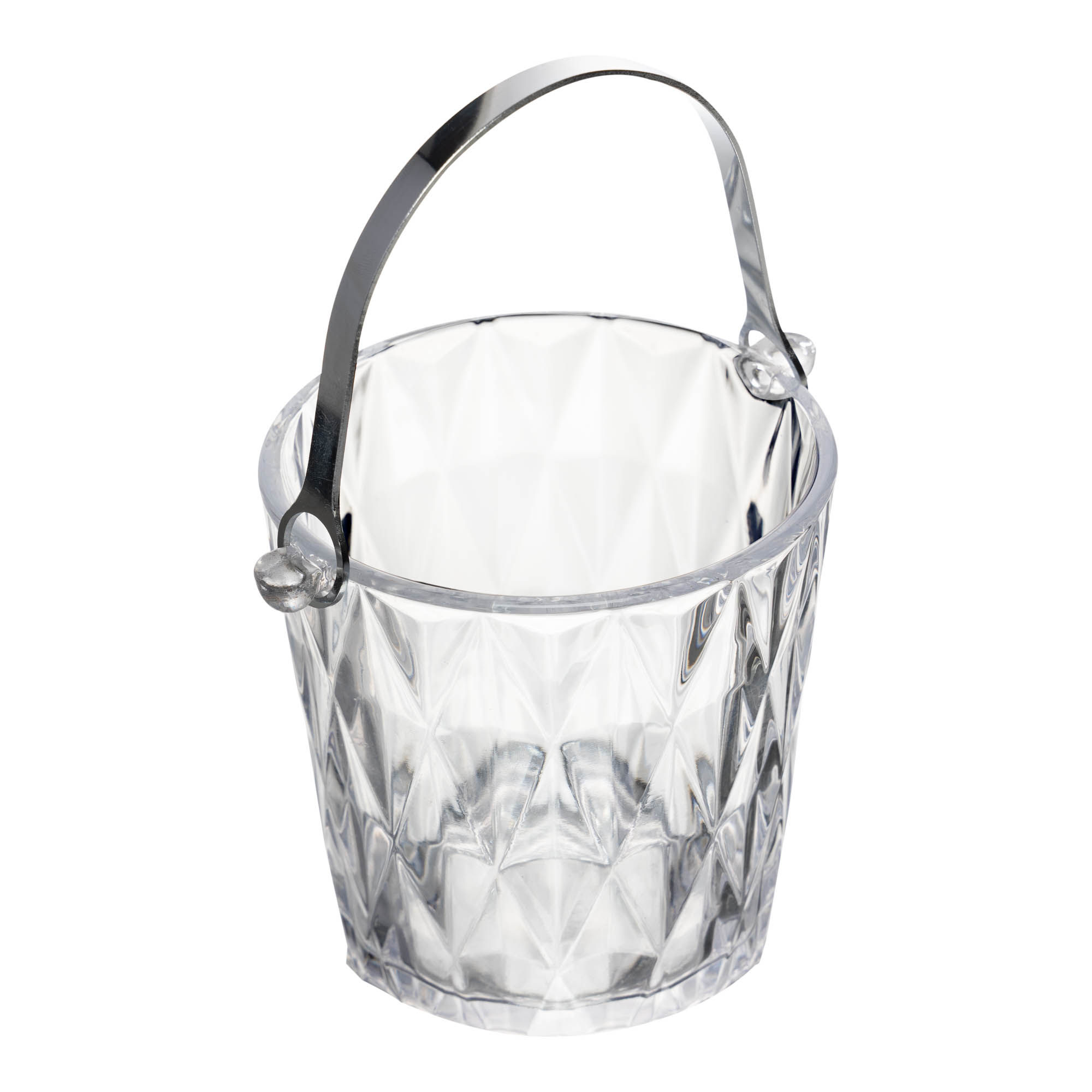 BALDE PARA GELO DE VIDRO COM ALÇA E PEGA - LYOR