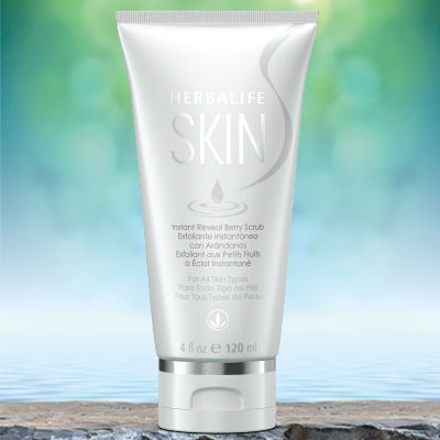 herbalife skin instent reveal berryscrub