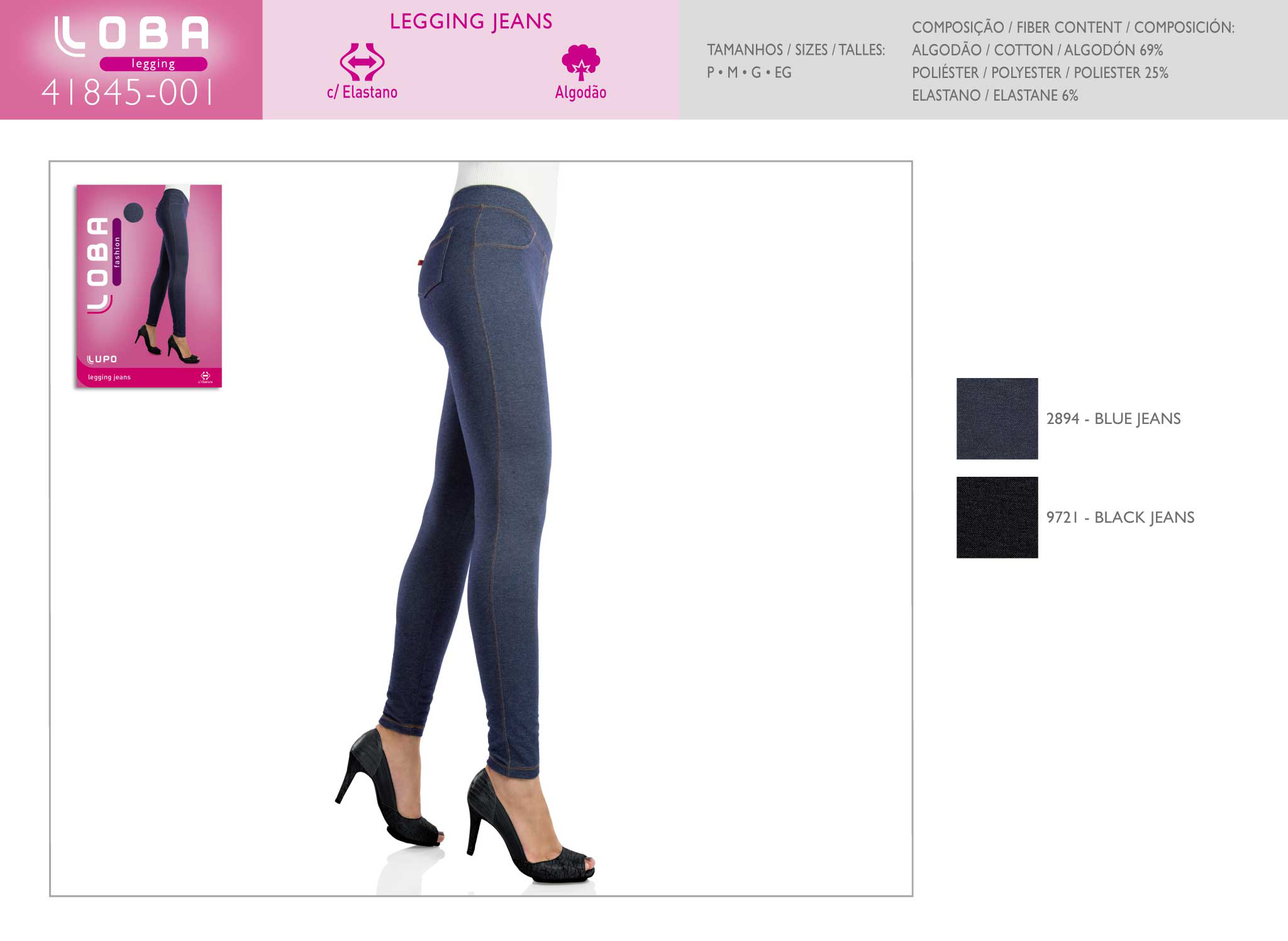 legging jeans lupo