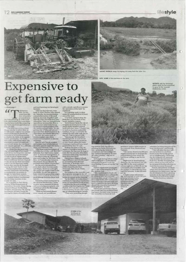Expensive to get farm ready