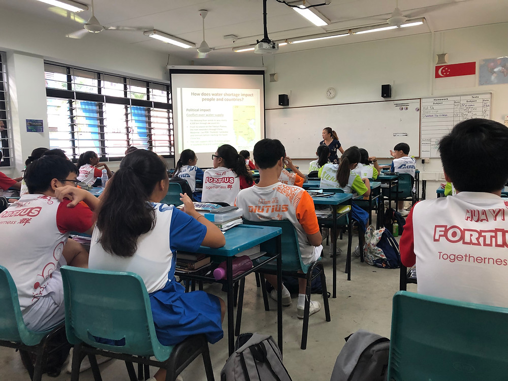 A Geography lesson taking place in Singapore