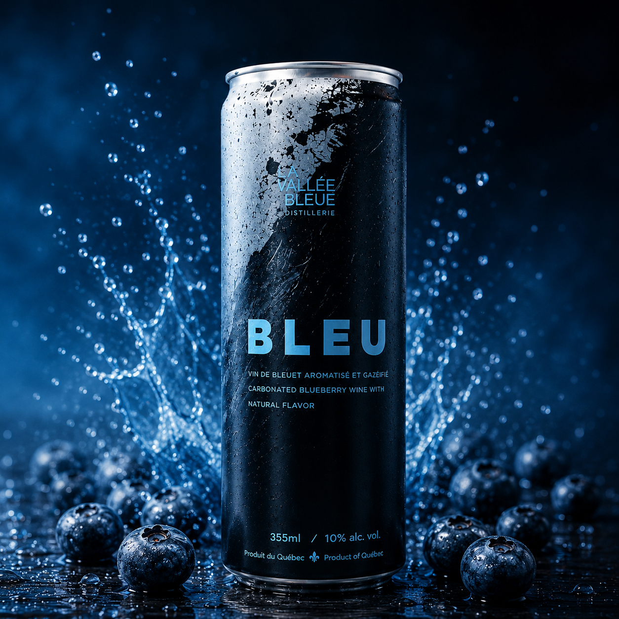 Bleu - Prêt à boire | Vin de bleuet gazéifié du Québec