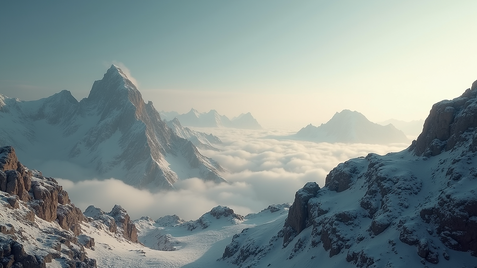 High angle view of a treatment summit space